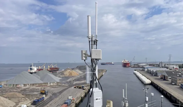 AirDetect Pro Long Range installed at a harbour facility